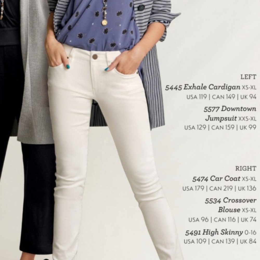 Cabi White High Skinny Jeans Size 8
